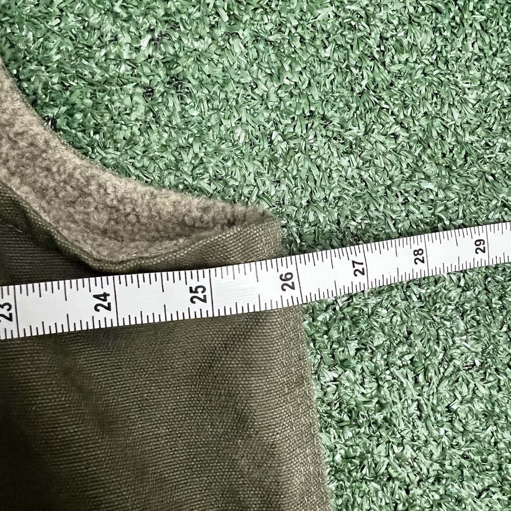 Carhartt V26 LOV Green Light Olive Canvas Sherpa Lined Vest Men's 2XL Jacket VTG - Picture 4 of 6